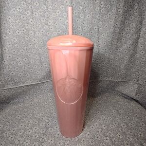 Starbucks Summer 2021 Pink Pearl Marble Kaleidoscope Dome Tumbler Venti 24 oz